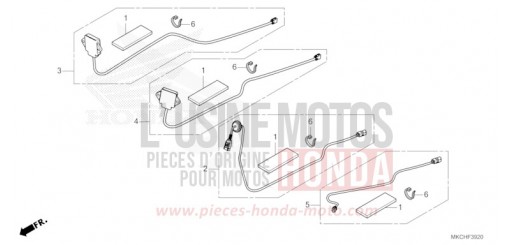ENSEMBLE ANTENNE/JEU DE CORDONS GL1800DAM de 2021